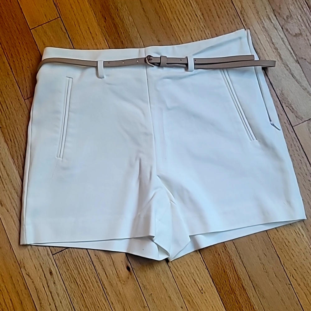 Zara white shorts